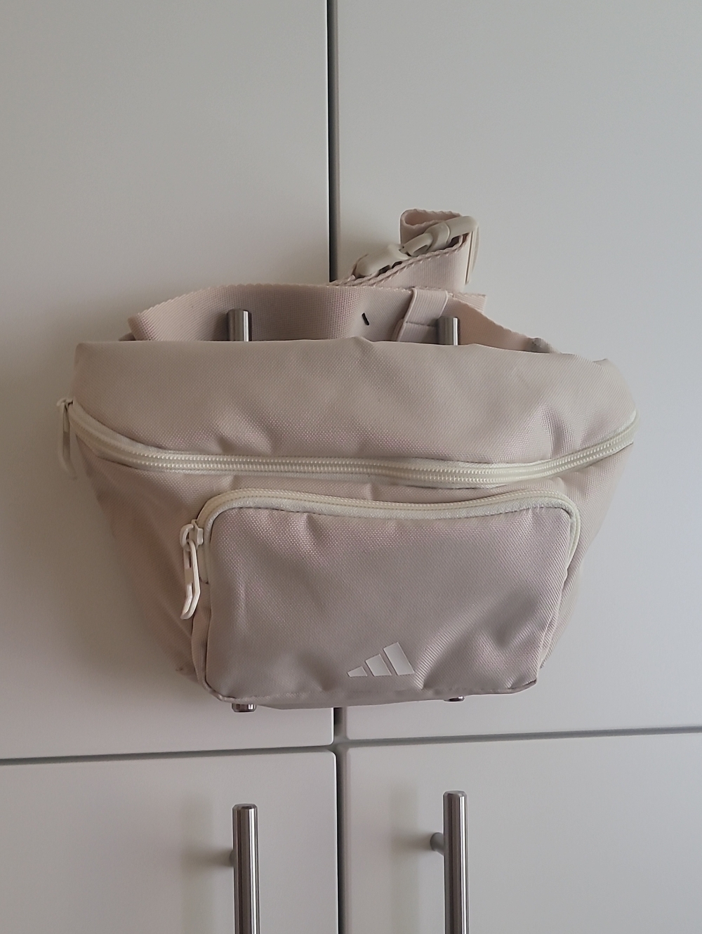 adidas Beige Waist Bag with Front Pocket
